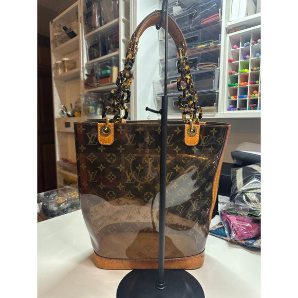 Women's Louis Vuitton Tote Bag One Size Brown Tan - Picture 12 of 16